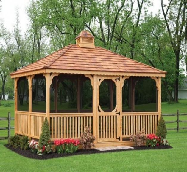 Rectangular Gazebo Plans – Pergola Gazebos: