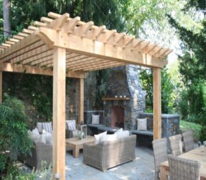 Make An Adorable Fireplace in Pergola Deck for Coming Winters – Pergola ...